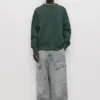 Sudadera básica de cuello redondo