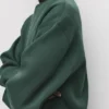 Sudadera básica de cuello redondo