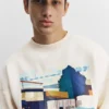 Sudadera con capucha con gráfico de eslogan bordado Sudadera con capucha con gráfico de eslogan bordado