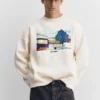 Sudadera con capucha con gráfico de eslogan bordado Sudadera con capucha con gráfico de eslogan bordado
