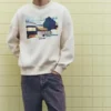 Sudadera con capucha con gráfico de eslogan bordado Sudadera con capucha con gráfico de eslogan bordado
