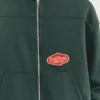 Sudadera con capucha, cremallera y parches Sudadera con capucha, cremallera y parches