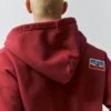 Sudadera con capucha, cremallera y parches Sudadera con capucha, cremallera y parches
