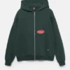 Sudadera con capucha, cremallera y parches Sudadera con capucha, cremallera y parches