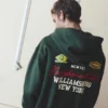 Sudadera con capucha, cremallera y parches Sudadera con capucha, cremallera y parches
