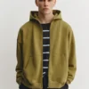 Sudadera con capucha de corte holgado y cremallera Sudadera con capucha de corte holgado y cremallera