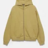 Sudadera con capucha de corte holgado y cremallera Sudadera con capucha de corte holgado y cremallera