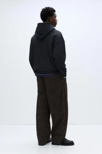 Sudadera con capucha de corte recto