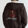 Sudadera con capucha, estampado gráfico y cremallera Sudadera con capucha, estampado gráfico y cremallera