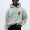 Sudadera con capucha oversize y estampado
