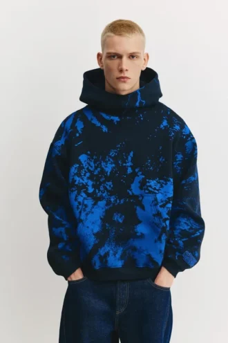 Sudadera con capucha «Stranger Things» con estampado tie-dye