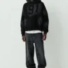 Sudadera con capucha STWD 91 negra Sudadera con capucha STWD 91 negra