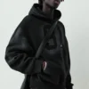 Sudadera con capucha STWD 91 negra Sudadera con capucha STWD 91 negra