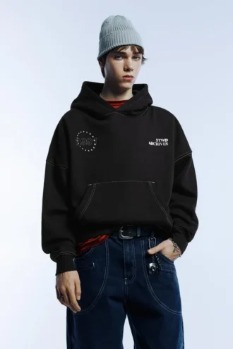 Sudadera con capucha STWD negra