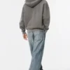Sudadera con capucha y cremallera de corte holgado y lavado Sudadera con capucha y cremallera de corte holgado y lavado