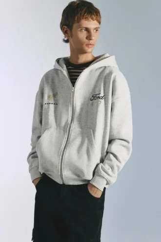 Sudadera con capucha y cremallera Ford