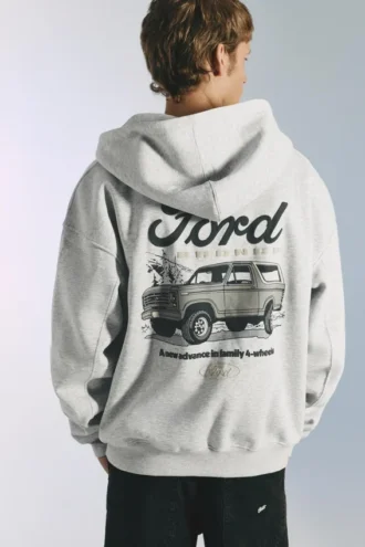 Sudadera con capucha y cremallera Ford