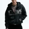 Sudadera con capucha y cremallera Nirvana