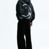 Sudadera con capucha y cremallera Nirvana