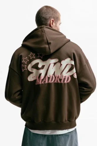 Sudadera con capucha y cremallera STWD Madrid
