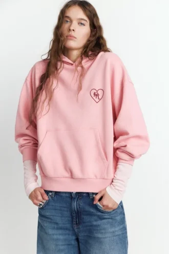 Sudadera con capucha y gráfico de corazón Sudadera con capucha y gráfico de corazón