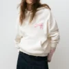 Sudadera con capucha y gráfico de lazo Sudadera con capucha y gráfico de lazo