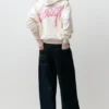 Sudadera con capucha y gráfico de lazo Sudadera con capucha y gráfico de lazo