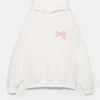 Sudadera con capucha y gráfico de lazo Sudadera con capucha y gráfico de lazo