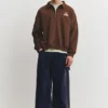 Sudadera con cuello polo y estampado Sudadera con cuello polo y estampado