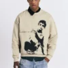 Sudadera con cuello redondo y estampado Sudadera con cuello redondo y estampado