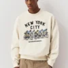 Sudadera con estampado de ciclista Sudadera con estampado de ciclista