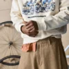Sudadera con estampado de ciclista Sudadera con estampado de ciclista
