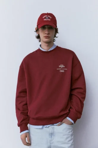 Sudadera de cuello redondo