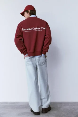 Sudadera de cuello redondo