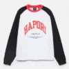 Sudadera de cuello redondo estilo universitario Sudadera de cuello redondo estilo universitario