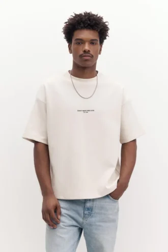 Sudadera de manga corta con eslogan