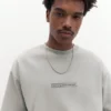 Sudadera de manga corta con eslogan Sudadera de manga corta con eslogan