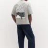 Sudadera de manga corta con eslogan Sudadera de manga corta con eslogan