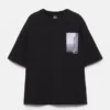 Sudadera de manga corta con estampado fotográfico Sudadera de manga corta con estampado fotográfico