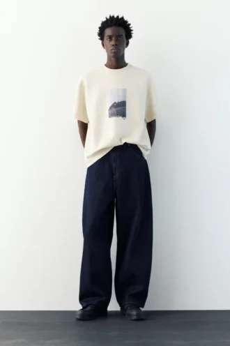 Sudadera de manga corta con gráfico