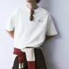 Sudadera de manga corta con gráfico retro