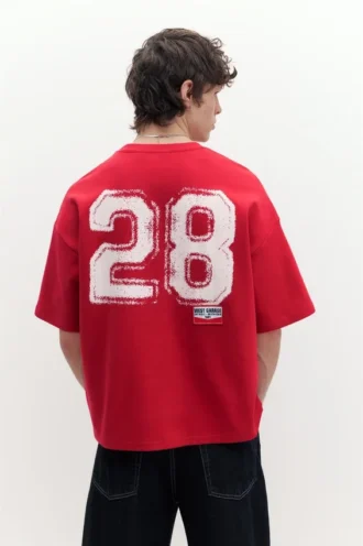 Sudadera de manga corta con parche