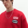 Sudadera de manga corta con parche Sudadera de manga corta con parche