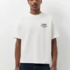 Sudadera de manga corta de corte holgado con estampado gráfico