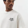 Sudadera de manga corta de corte holgado con estampado gráfico