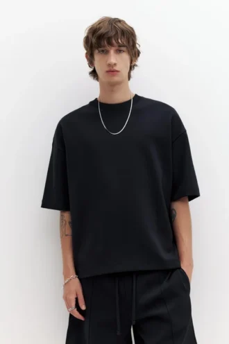 Sudadera de manga corta de punto interlock