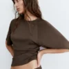 Sudadera de manga corta de tacto suave