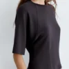 Sudadera de manga corta de tacto suave Sudadera de manga corta de tacto suave
