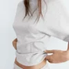Sudadera de manga corta de tacto suave