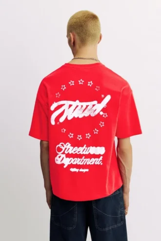 Sudadera de manga corta de tejido interlock
